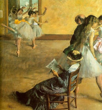  Edgar Lienzo - Clase de ballet Impresionismo bailarín de ballet Edgar Degas